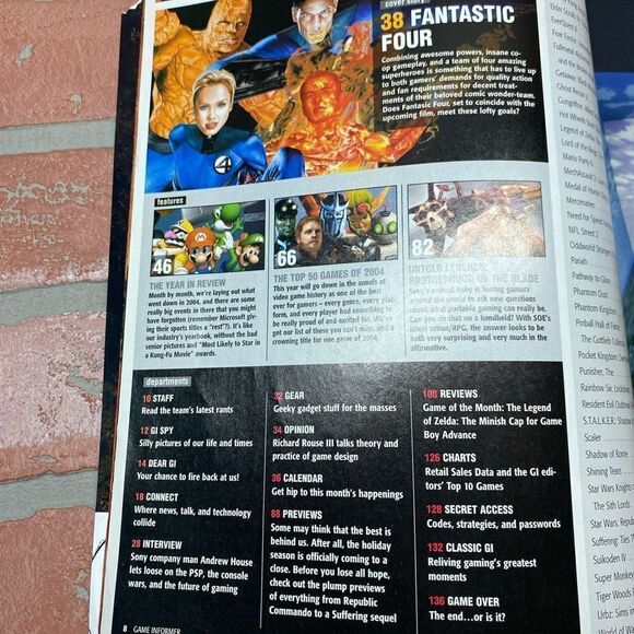 February 2005 Game Informer Magazine Issue 142 Fantastic Four Cover - Picture 6 of 6